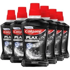 Colgate® 6x Colgate Mondwater Plax White + Charcoal