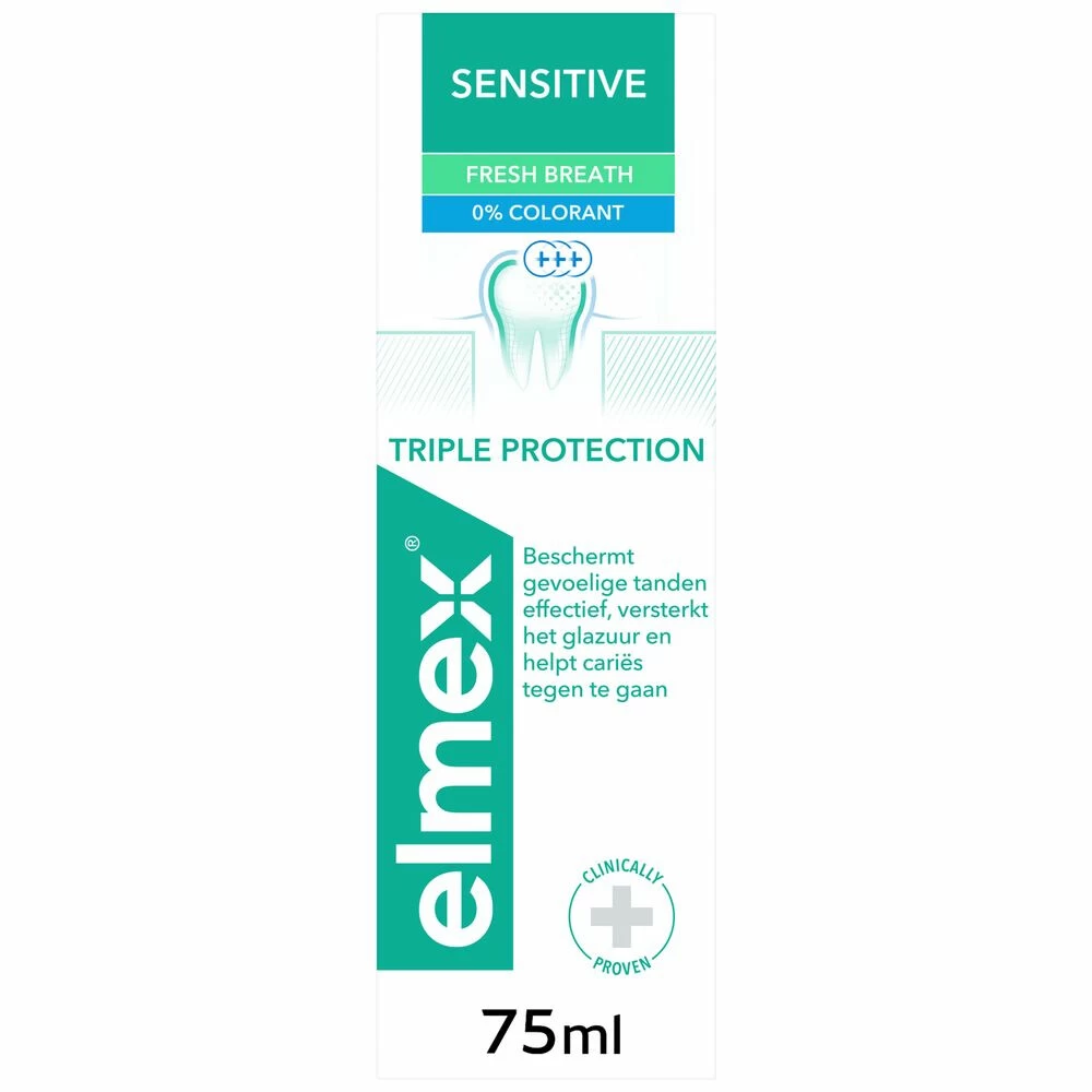 12x Elmex Sensitive Fresh Breath Tandpasta