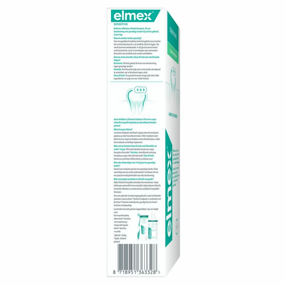 12x Elmex Sensitive Fresh Breath Tandpasta - Afbeelding 5