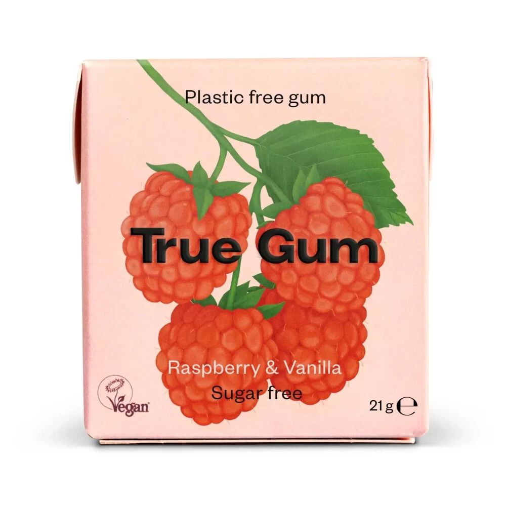 6x True Gum Raspberry & Vanilla Sugarfree