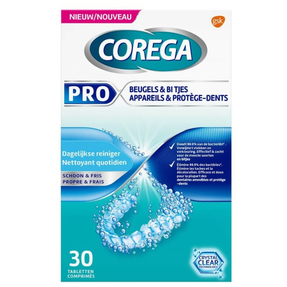 3x Corega Pro Beugels & Bitjes